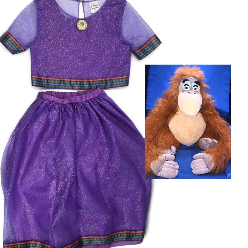 Jungle Book Shanti Costume size 5-6 And Plush toy